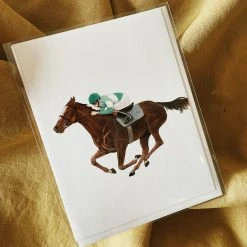 Felix Doolittle Paper Goods Saratoga Eleven Equestrian Card