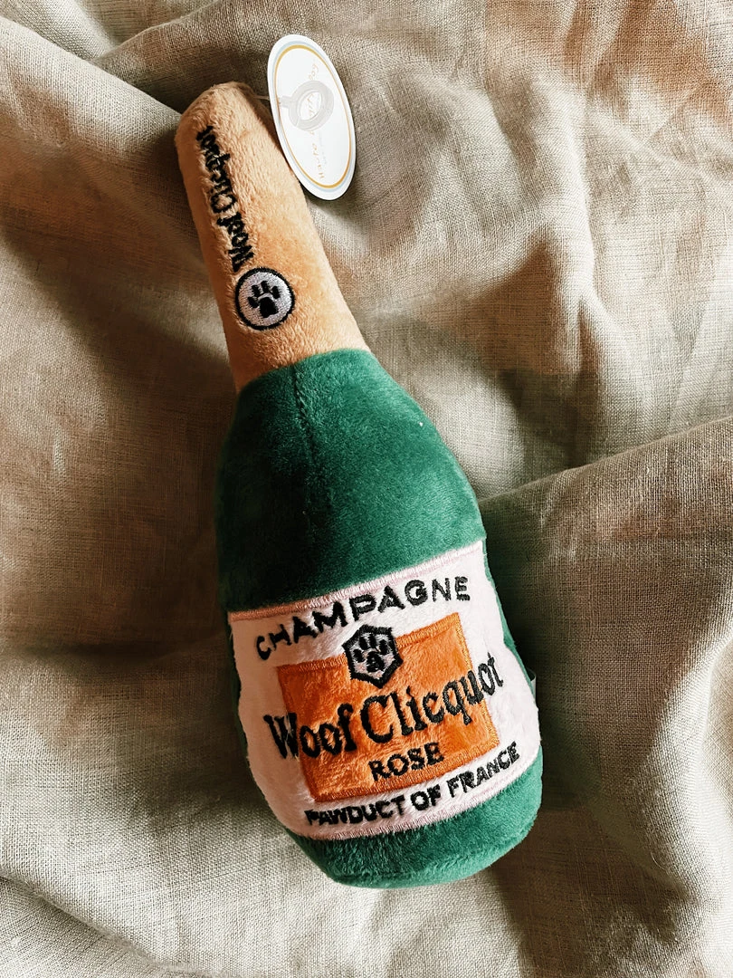Haute Diggity Dog Woof Clicquot Rose' Champagne Bottle - Large 2022 Graduation 4 Haute Diggity Dog Woof Clicquot Rose' Champagne Bottle - Large 2022 Graduation