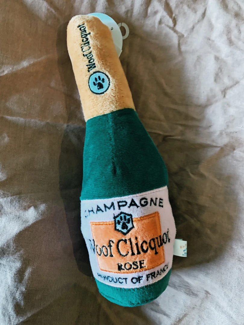 Haute Diggity Dog Woof Clicquot Rose' Champagne Bottle - Large 2022 Graduation 5 Haute Diggity Dog Woof Clicquot Rose' Champagne Bottle - Large 2022 Graduation