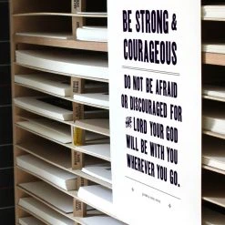 Old Try: Joshua 1:9 Print - 13x20 Gifts For Baby