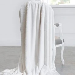Little Giraffe: Luxe Throw Blanket - Cream Gifts For Her
