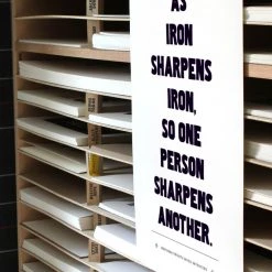 Old Try: Proverbs 27:17 Print - 13x20 The Old Try