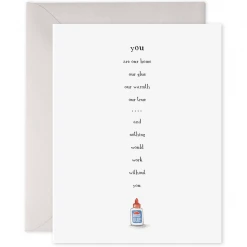 E Frances Paper Glue Greeting Card