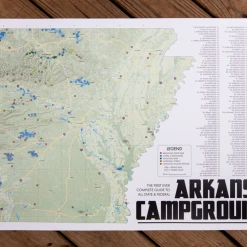 Camp Ark Arkansas Campgrounds 24x36 Print (2nd Edition) Gifts For Him