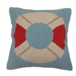 Citysupplyfayetteville Life Preserver Square Hook Pillow