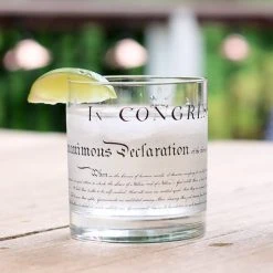 Well Told Declaration Of Independence Rocks Glass