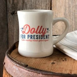 SOUTHERN FRIED DESIGN BARN Gifts For Her Dolly For President Diner Mug