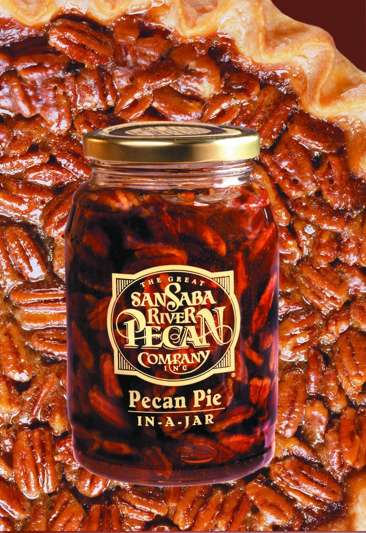THE GREAT SAN SABA RIVER PECAN CO Pantry + Barware Pecan Pie In A Jar - Traditional 4 THE GREAT SAN SABA RIVER PECAN CO Pantry + Barware Pecan Pie In A Jar - Traditional