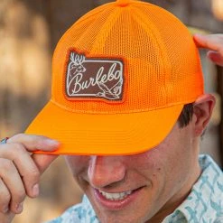 Burlebo: Blaze Orange Mesh Hat Gifts For Him