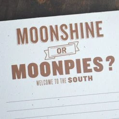 SOUTHERN FRIED DESIGN BARN Moonshine Or Moonpies Notepad