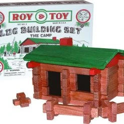 Channel Craft Roy Toy: Log Building Set - The Camp Kids + Baby