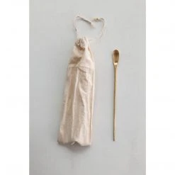 Creative Co-op Brass Cocktail Spoon