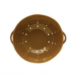 Creative Co-op Stoneware Colander With Handles (PICK UP ONLY) Hostess Gifts