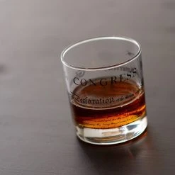 Well Told Declaration Of Independence Rocks Glass