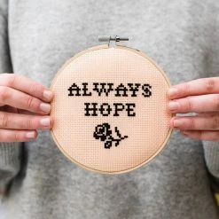 Cotton Clara: Always Hope Cross Stitch Kit Gifts For Her