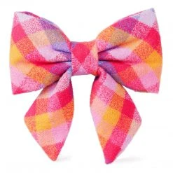 The Foggy Dog Pets Sunset Flannel Lady Dog Bow - Small