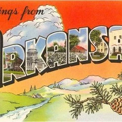 Found Image Greetings From Arkansas Art Print