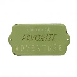 Creative Co-op You Are My Favorite Adventure Enamel Wall Decor
