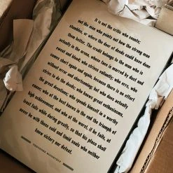 Old Try: The Man In The Arena Print - 13x20