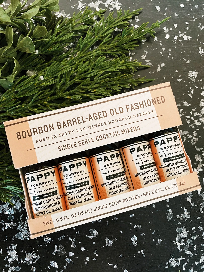 Pappy & Company Pappy & Co: Bourbon Barrel-aged Old Fashioned Mix: Single Serve 5-pack 5 Pappy & Company Pappy & Co: Bourbon Barrel-aged Old Fashioned Mix: Single Serve 5-pack