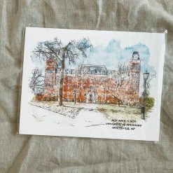 She Studios 2022 Graduation Old Main Print - 8.5 X 11