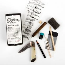 Mollyjogger: Bear & Son Knife + Scrimshaw Kit Lake