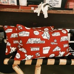 College Town Toiles Arkansas Toile Lumbar Pillow