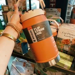 Stanley: Ice Flow Flip Straw 64oz Jug - Grapefruit Gifts For Her