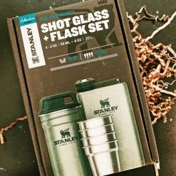 Gifts For Him Stanley: Shot Glass + Flask Set