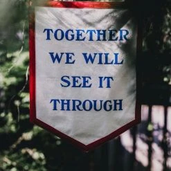 Oxford Pennant: Together We Will See It Through Camp Flag