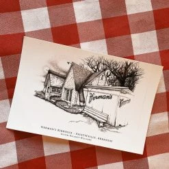 Justin Williams Herman's Ribhouse, Fayetteville Arkansas Post Card Fayetteville, Arkansas