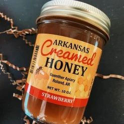 Arkansas Makers Guenther Apiary: Arkansas Creamed Honey - Strawberry