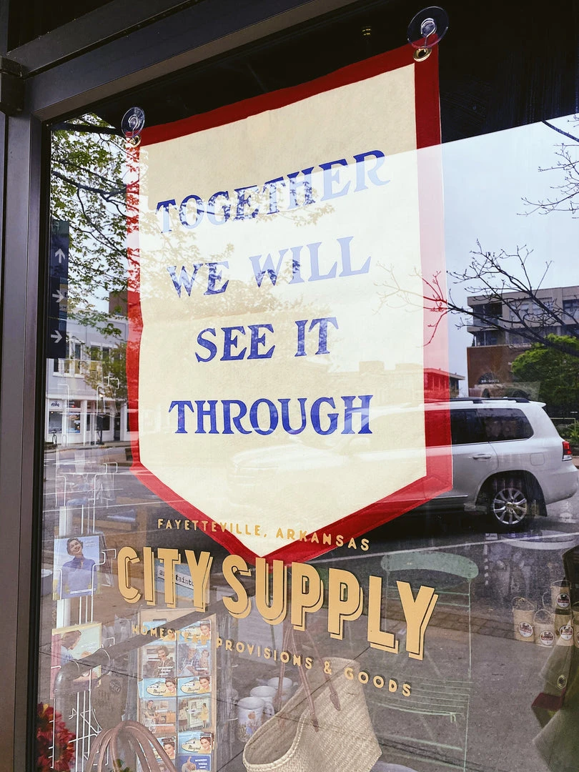 Oxford Pennant: Together We Will See It Through Camp Flag 5 Oxford Pennant: Together We Will See It Through Camp Flag