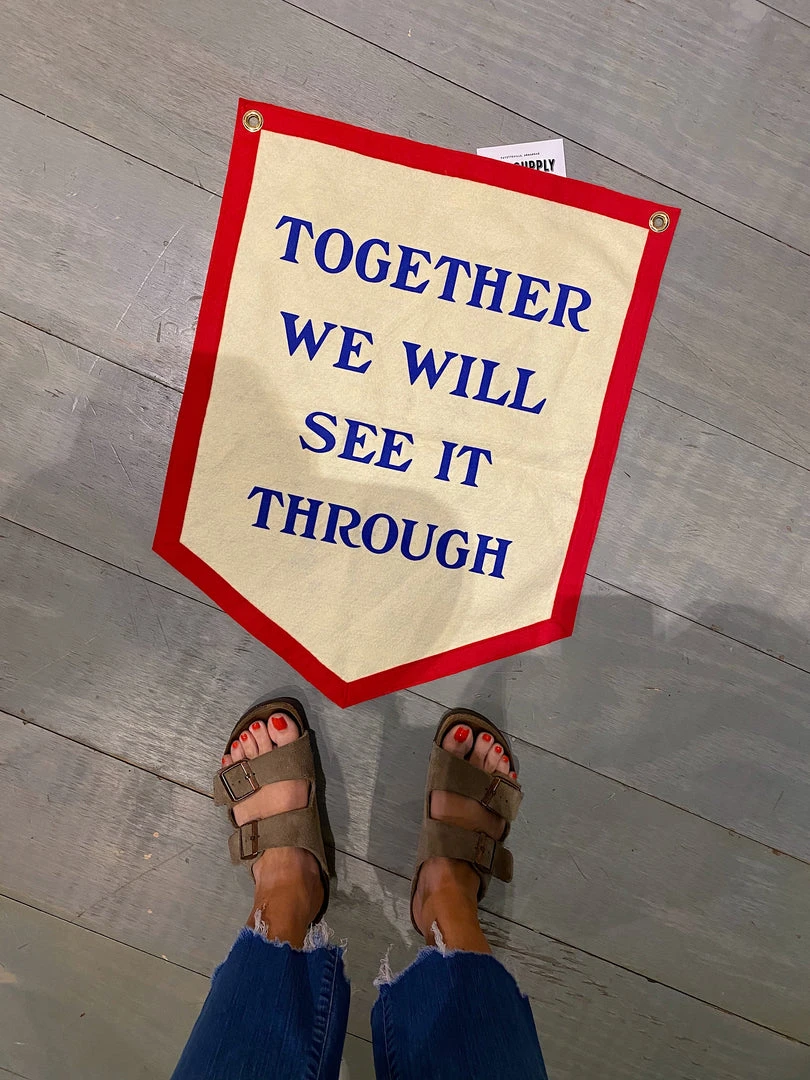 Oxford Pennant: Together We Will See It Through Camp Flag 4 Oxford Pennant: Together We Will See It Through Camp Flag