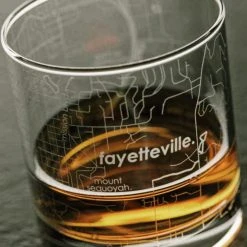 Well Told Gifts For Him Fayetteville, AR Map Rocks Glass 10 Well Told Gifts For Him Fayetteville, AR Map Rocks Glass