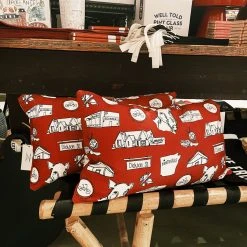 College Town Toiles Arkansas Toile Lumbar Pillow