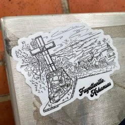 Citysupplyfayetteville Fayetteville Mt. Sequoyah Views Die Cut Sticker 2022 Graduation