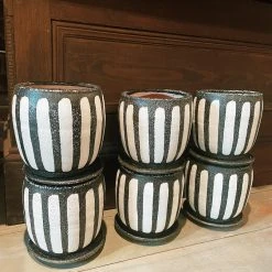 Creative Co-op Round Terracotta Planter W/ Sauce (PICK UP ONLY)