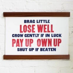 Old Try: Brag Little Print - 13x20