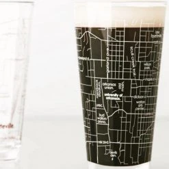 Well Told University Of Arkansas Campus Map Pint Pair