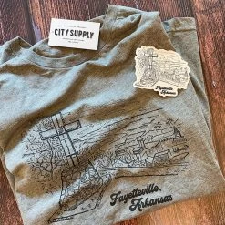 Citysupplyfayetteville Fayetteville Mt. Sequoyah Views Die Cut Sticker 2022 Graduation