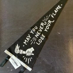 Oxford Pennant: May You Never Loose Your Flame Pennant