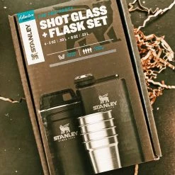 Gifts For Him Stanley: Shot Glass + Flask Set