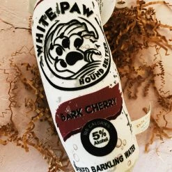 Haute Diggity Dog White Paw Dog Toy - Bark Cherry