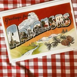 Found Image Greetings From Arkansas Art Print