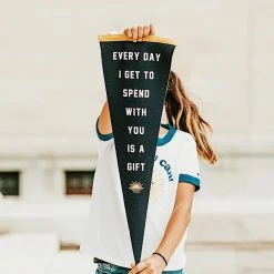 Oxford Pennant X Kelle Hampton: Everyday I Spend With You Is A Gift Pennant