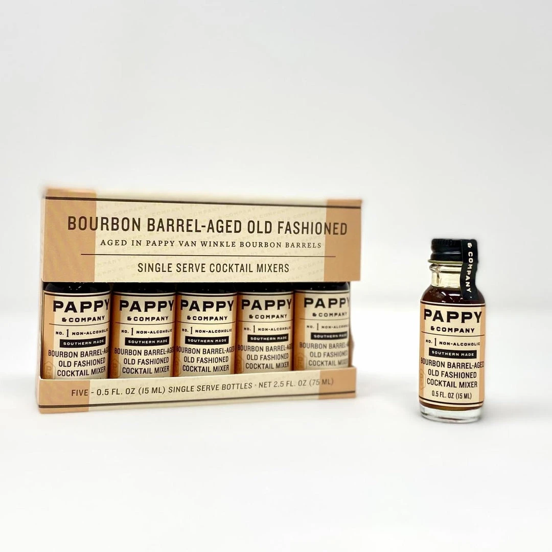 Pappy & Company Pappy & Co: Bourbon Barrel-aged Old Fashioned Mix: Single Serve 5-pack 9 Pappy & Company Pappy & Co: Bourbon Barrel-aged Old Fashioned Mix: Single Serve 5-pack