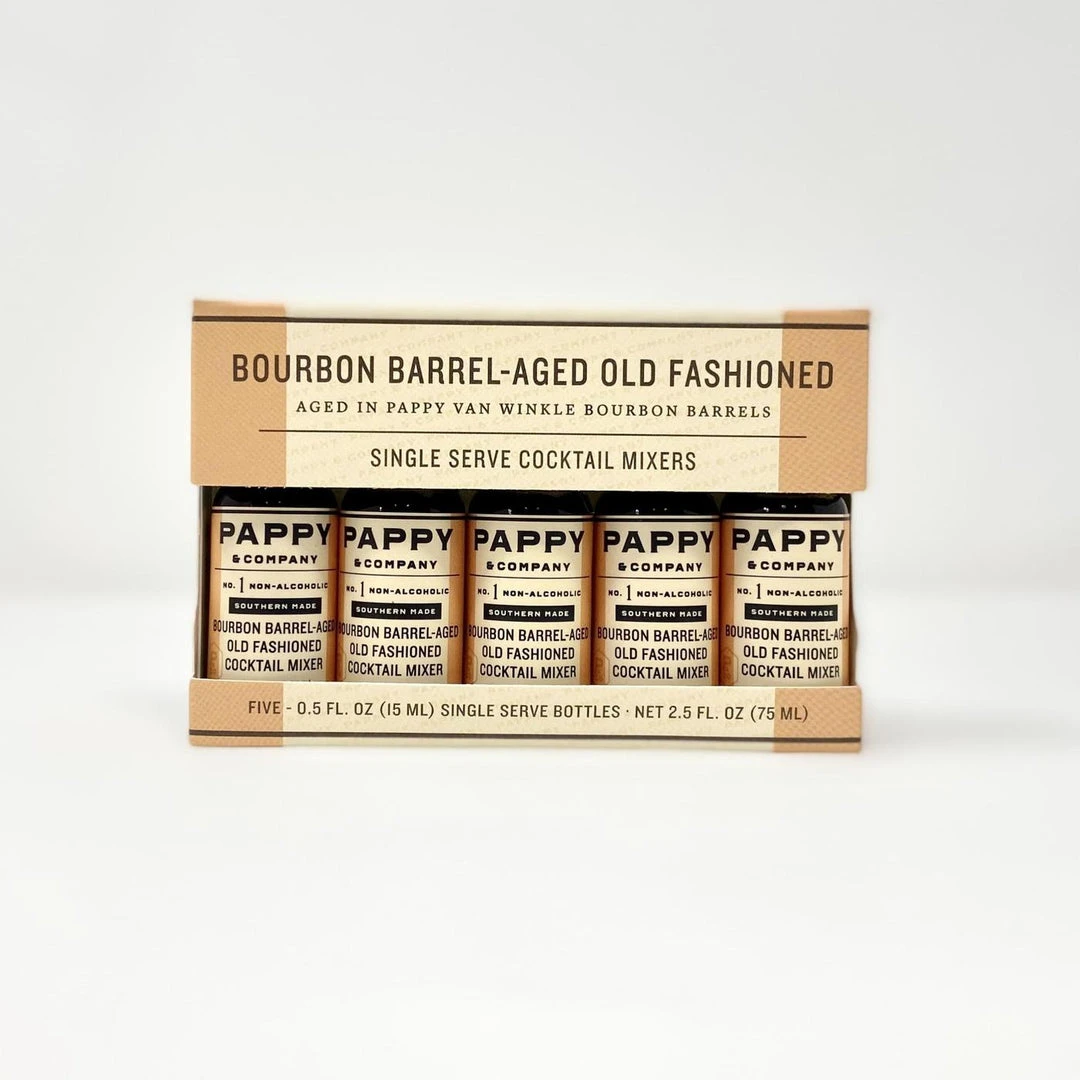 Pappy & Company Pappy & Co: Bourbon Barrel-aged Old Fashioned Mix: Single Serve 5-pack 10 Pappy & Company Pappy & Co: Bourbon Barrel-aged Old Fashioned Mix: Single Serve 5-pack