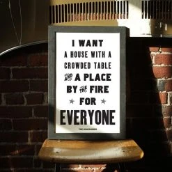 Housewarming Gifts Old Try: The Table Print - 13x20