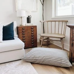 Decor The Foggy Dog: Ticking Stripe Dog Bed